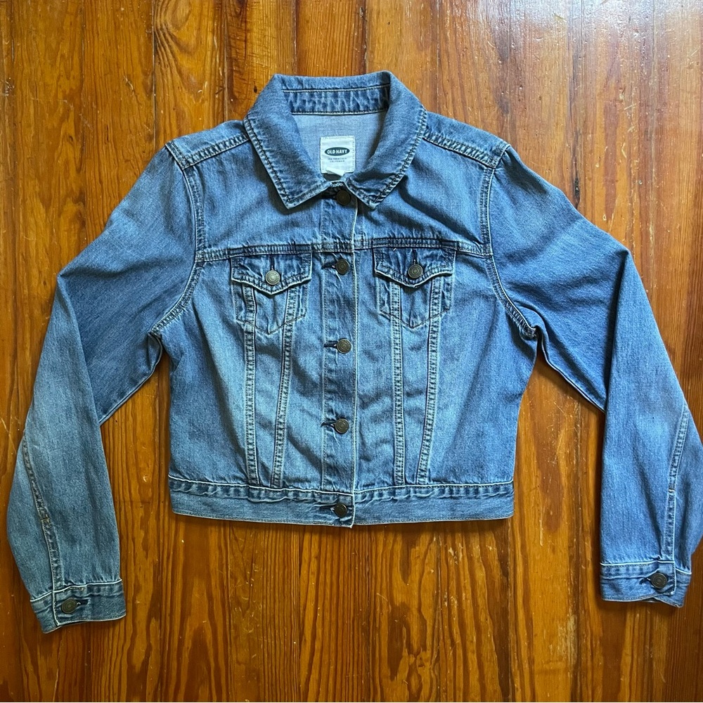 Cropped Denim Jacket Old Navy